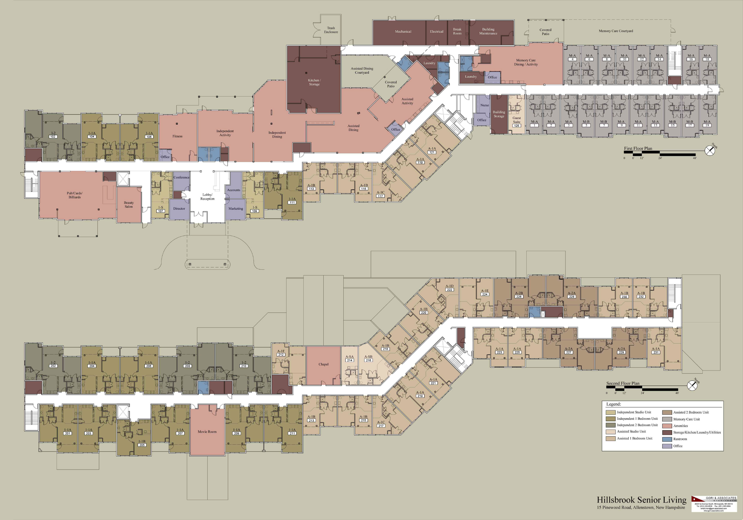 Hillsbrook first and second floor plans