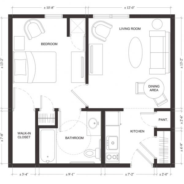 Brookmeadow 1 Bedroom (larger)