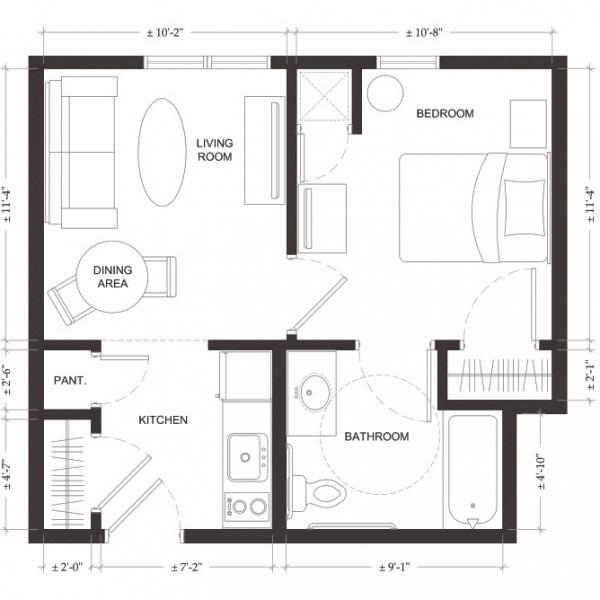 Brookmeadow 1 Bedroom (smaller)